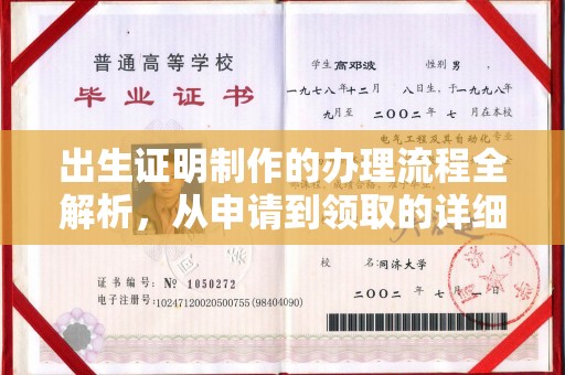 四子王旗出生证明制作的办理流程全解析，从申请到领取的详细指南